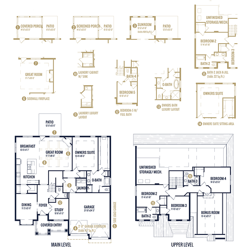 Ellington Classic a 4 bedroom 3 bath home in Sage Creek. A New Home